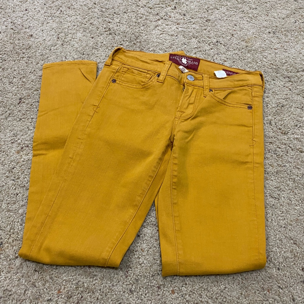 Lucky Brand Women's Mustard Skinny Jeans
